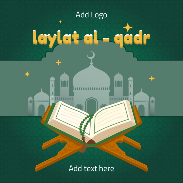 Laylat Al Qadr online post design 