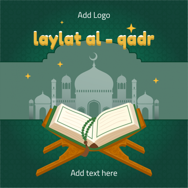 تصميم بوست | منشور اون لاين عن ليلة القدر  | قوالب تصميم فيسبوك بوست 1
