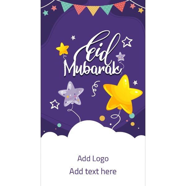 Story social media design online for Eid Mubarak 