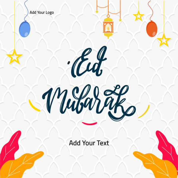Eid Mubarak Facebook post design online template