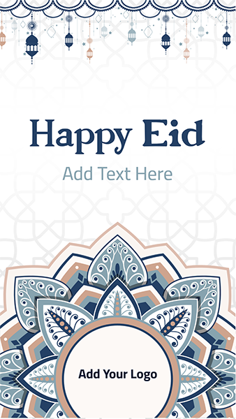 Story Facebook design template happy Eid  