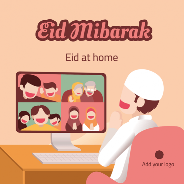 Eid Al Adha facebook post at home
