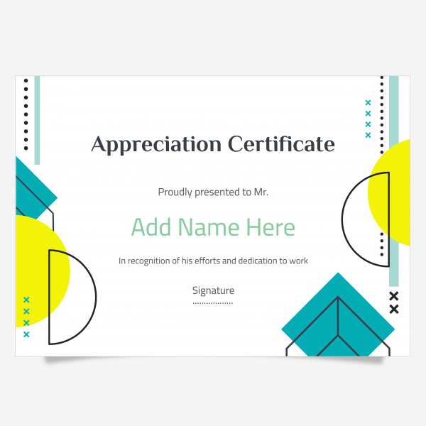 Abstract Certificate Design Online | Certificate Template