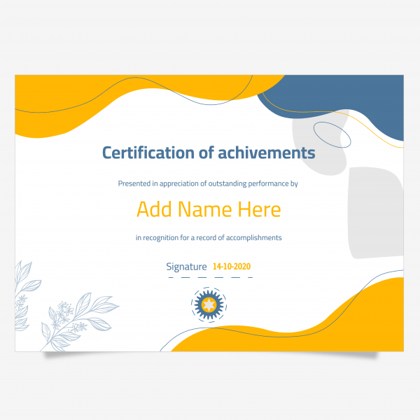 Modern Ceremony Appreciation Certificate