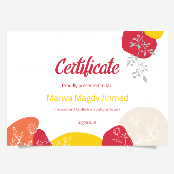 Colorful Certificates Online | Modern Certificate Design