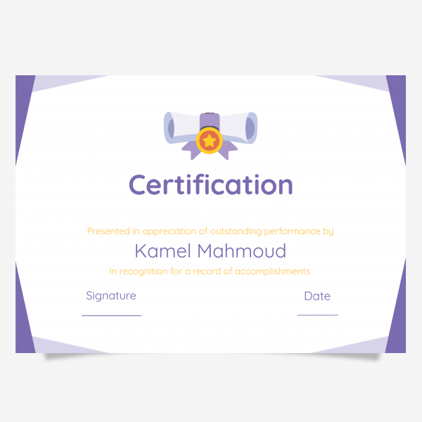 Certificate of achievement design online   