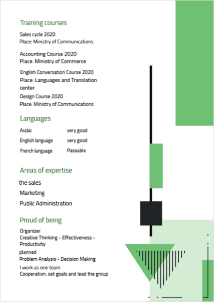 CV design template editable