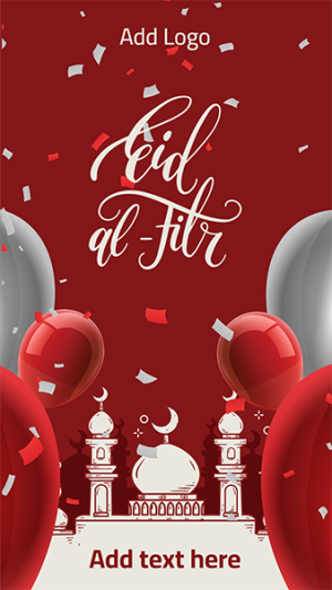Eid Fitr Mubarak Story Design Template Customizable