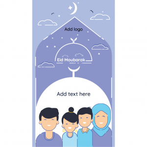 Story Instagram ad maker for Eid Mubarak  