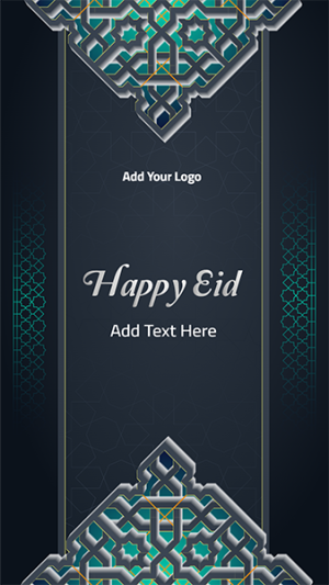 Story social media design templates happy Eid 