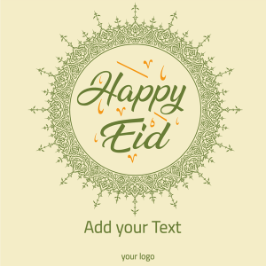 Eid Mubarak Instagram Posts With Mandala Calligraphy