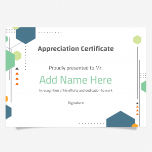 Online Certificate Maker | Certificate Mockup With Shapes