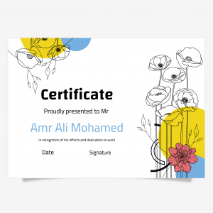 Certificate of appreciation design template online