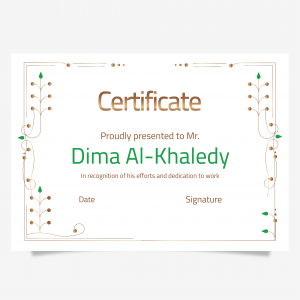 Classic certificate design template online 