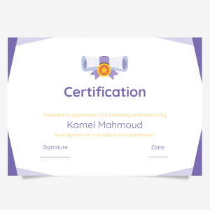 Certificate of achievement design online   