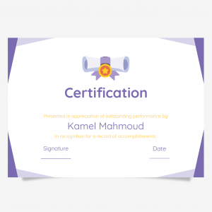 Certificate of achievement design online   