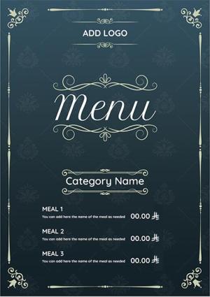 Fully Customizable Classic Menu Design Online Get It Now