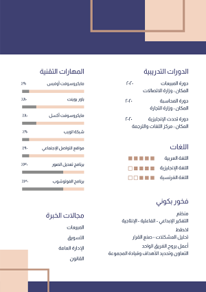 Classic CV template | CV English word template 