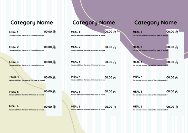 Design Menu Editable for dessert Restaurant Start Customizing