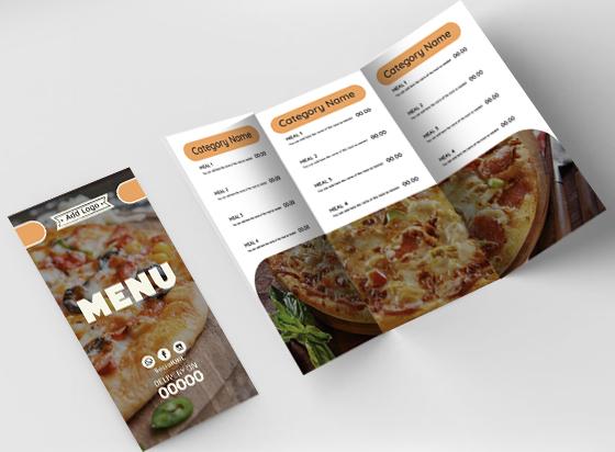 Design Unique Menu Ad Maker for pizza | Menu Design