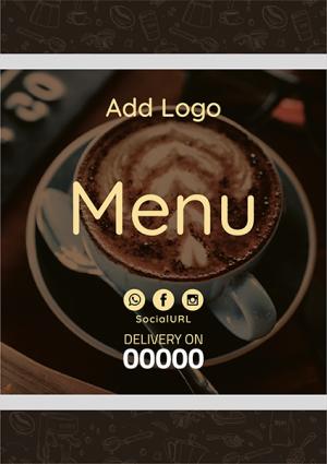 Design menu online  for coffee shop  store | Cafe menu design