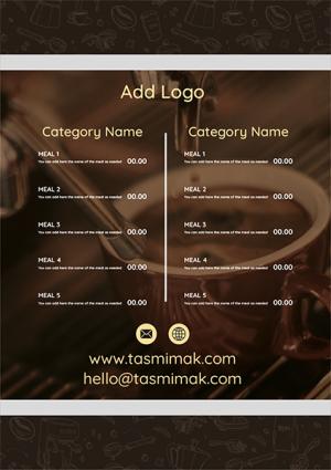 Design menu online  for coffee shop  store | Cafe menu design