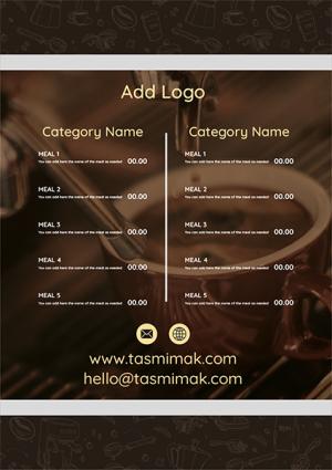 Design menu online  for coffee shop  store | Cafe menu design