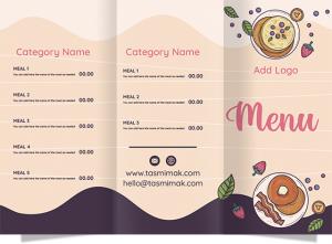 Beautiful menu design template online | Restaurant menu 
