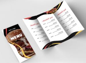 Design beautiful menu ad maker  for burger restaurant 
