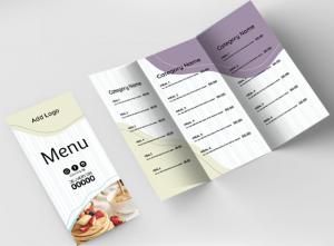 Design menu editable for dessert restaurant | Food menu design