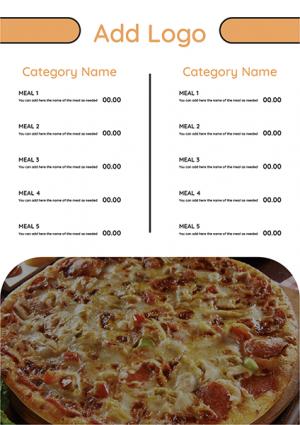Design menu online for pizza restaurant | Pizza menu design