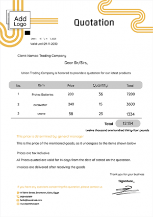 Invoice design template online editable 