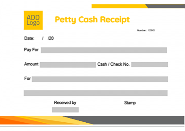 Design petty cash receipt online ad maker 