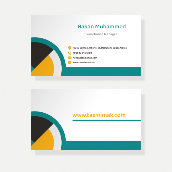 Custom business card design online with multi colors 