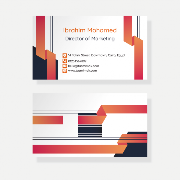 Creative colorful business card design software