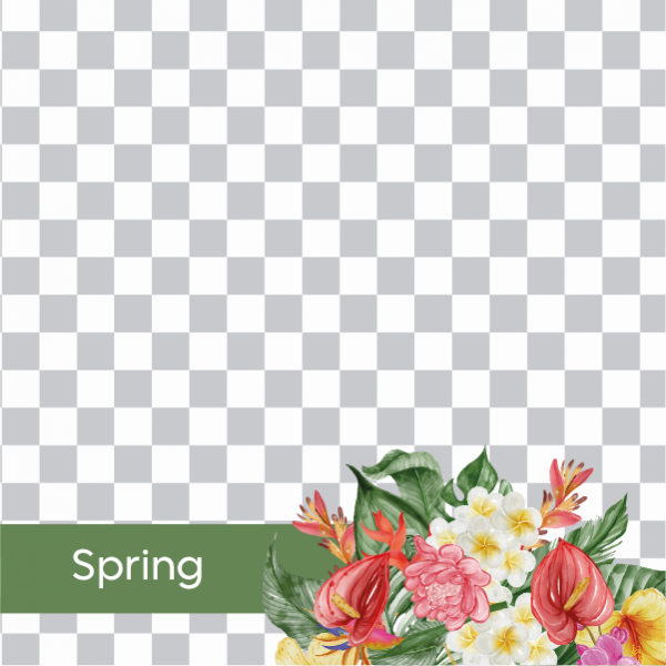 Spring facebook post design template online 