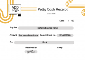 Pety cash voucher design online editable 