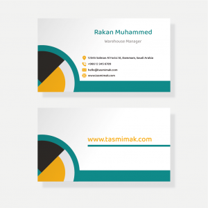 Custom business card design online with multi colors 