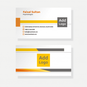 Business card template online with simple design 
