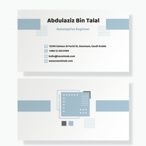 Simple business card design template online 