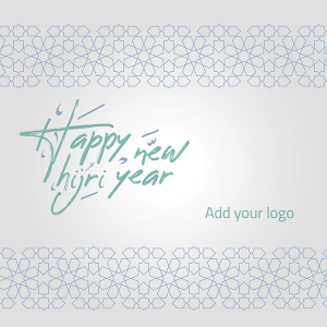 Happy new hijri year arabic Post design 