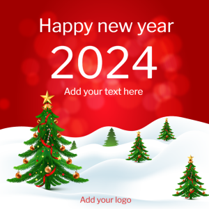 بوست | منشور تهنئة عيد الميلاد مع ديكور شجرة علي الفيسبوك 