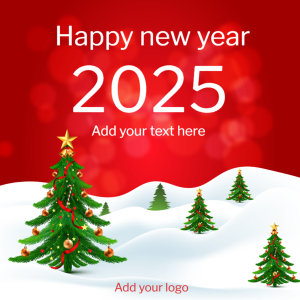 Decorative Christmas tree Facebook post 