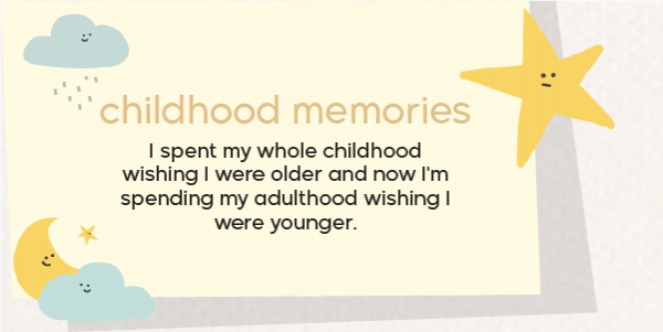 Childhood memories twitter post template