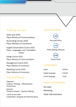 Classic CV example | form easily to edit and download 