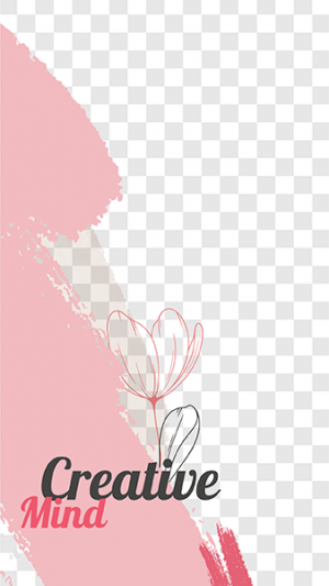 Flowers splash story template on social media