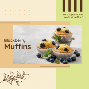 Muffins chocolate post socail media design 