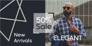 Design Twitter post clothing sale template online 