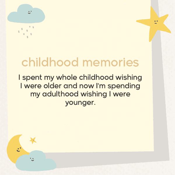 Childhood memories post template with sea star