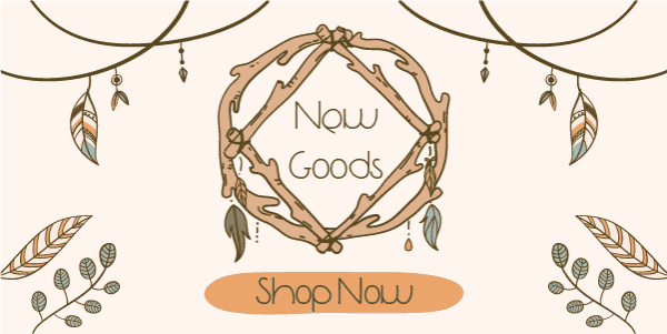 Shop new handmade goods twitter post editable